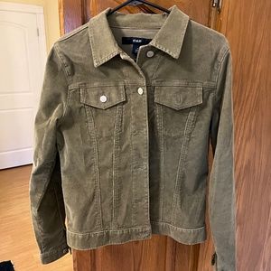 Women's GAP Olive Green Corduroy Jacket